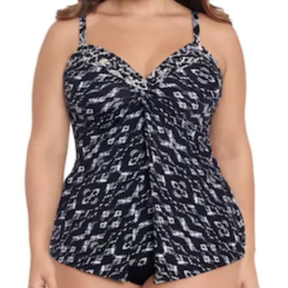Miraclesuit Women's Plus Labyrinth Love Knot Top